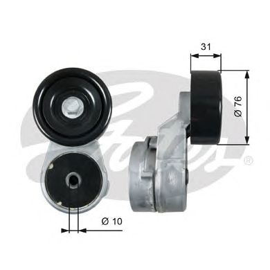 Купить запчасть GATES - T39210 Натяжитель ремня поликлинового T39210 (7808-21610)