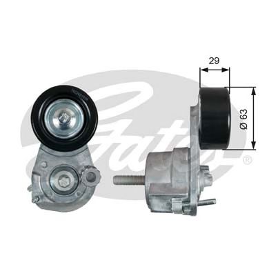Купить запчасть GATES - T39291 Ролик натяжной навесного оборудования Opel ASTRA H 03/04 >