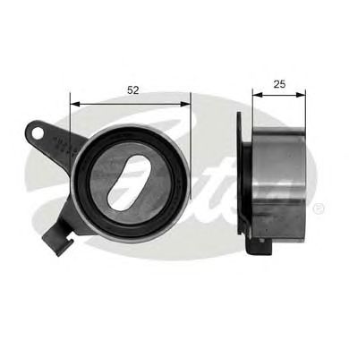 Купить запчасть Gates - T41031 Ролик натяжной ремня ГРМ KIA, MAZDA CARENS, RIO, SHUMA, 323 C, 323 F, 323 P, 323 S, MX-3, MX-5, XEDOS 6 89-
