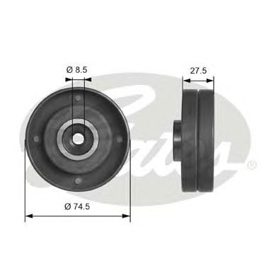 Купить запчасть GATES - T41174 Ролик обводной ремня ГРМ T41174 (7786-21216)