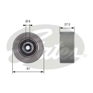 Купить запчасть GATES - T42151 Ролик обводной T42151 (7786-21487)