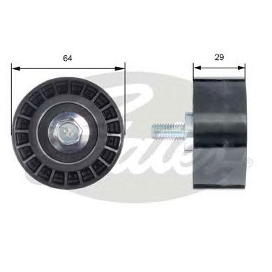 Купить запчасть GATES - T42170 Ролик обводной ремня поликлинового T42170 (7786-21514)