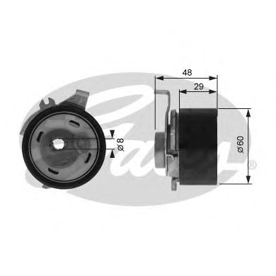 Купить запчасть Gates - T43003 Ролик натяжной ремня ГРМ FORD, MAZDA MAVERICK, TRIBUTE 00-