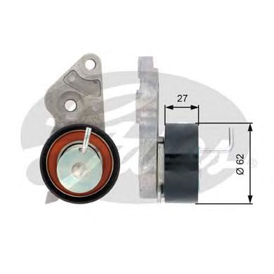 Купить запчасть Gates - T43127 Ролик натяжной ремня ГРМ FORD Fiesta 08/95>, Focus 10/98>, Fusion 08/02>, Puma 11/97>, MAZDA 2 04/03>, VOLVO S40 01/05>, V50 01/05>