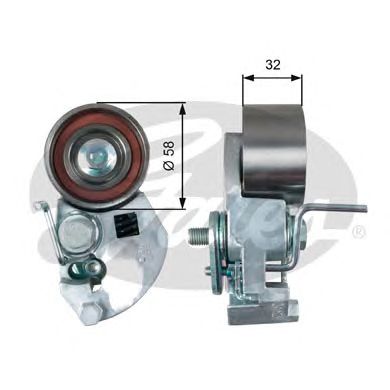 Купить запчасть GATES - T43133 Натяжной ролик ГРМ T43133 (7784-21109)