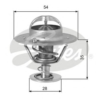 Купить запчасть Gates - TH00782G1 Термостат HYUNDAI H-1,KIA Sorento