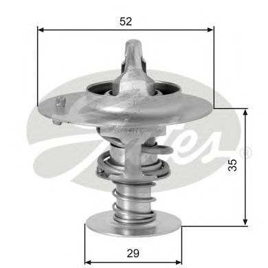 Купить запчасть GATES - TH03382G1 Термостат TH03382G1 (7412-10069)