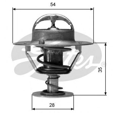 Купить запчасть GATES - TH04282G1 Термостат CHEVROLET CAPTIVA 03/11>