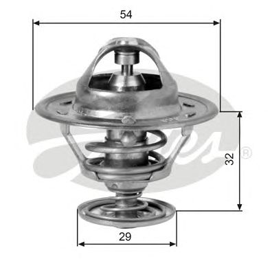 Купить запчасть GATES - TH10981G1 Термостат NISSAN SD33 ,TD27 ,Z24S ,SD22 ,SD25 MITSUBISHI 4 D 56 ,FORD 2.5 DI ,RENAULT 2.2 D