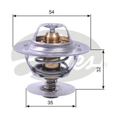 Купить запчасть GATES - TH11287G1 Термостат TH11287G1 (7412-10190)