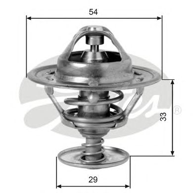 Купить запчасть GATES - TH12988G1 Термостат TH12988G1 (7412-10214)