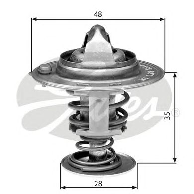 Купить запчасть GATES - TH30082G1 Термостат TH30082G1 (7412-10440)