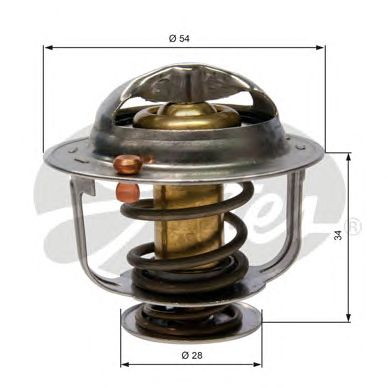Купить запчасть Gates - TH31782G1 Термостат DAIHATSU Charade 03/03>, Cuore 10/98>, Sirion 04/88-01/05, HONDA Accord 07/08>, Civic 01/06>, CR-V 01/07>, FR-V 01/07>, Jazz 03/02>