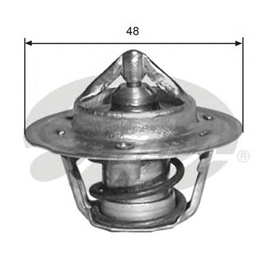 Купить запчасть Gates - TH33291G1 Термостат DODGE CARAVAN,CHRYSLER VOYAGER