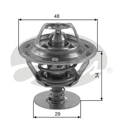 Купить запчасть GATES - TH39082G1 Термостат TH39082G1 (7412-10548)