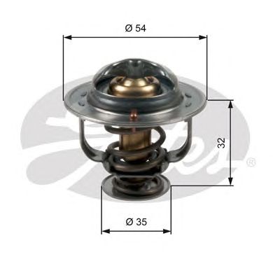 Купить запчасть GATES - TH47087G1 Термостат TH47087G1 (7412-10659)
