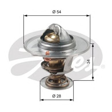 Купить запчасть GATES - TH47685G1 Термостат TH47685G1 (7412-10668)
