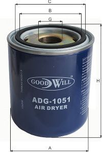 Купить запчасть GOODWILL - ADG1051 Фильтр влагоотделителя ADG1051