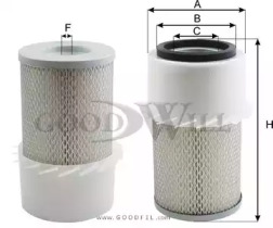 Купить запчасть GOODWILL - AG1057 Фильтр воздушный AG1057