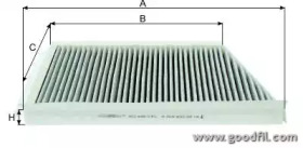 Купить запчасть GOODWILL - AG446CFC Фильтр салона угольный AG446CFC