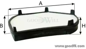 Купить запчасть GOODWILL - AG452CF Фильтр салона AG452CF