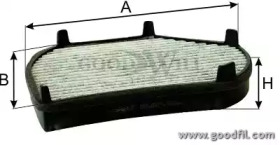 Купить запчасть GOODWILL - AG453CFC Замена на AG185CFC Фильтр салона AG453CFC
