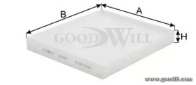 Купить запчасть GOODWILL - AG460CF Фильтр салона AG460CF
