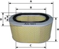 Купить запчасть GoodWill - AG501 Фильтр воздушный MITSUBISHI