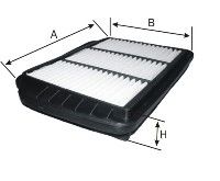 Купить запчасть GOODWILL - AG617 Фильтр воздушный DAEWOO LACETTI, NUBIRA