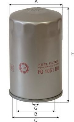 Купить запчасть GOODWILL - FG1051HQ Фильтр топливный FG1051HQ