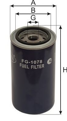 Купить запчасть GOODWILL - FG1078 Фильтр топливный FG1078