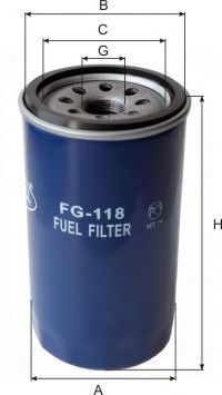 Купить запчасть GOODWILL - FG118 Фильтр топливный FG118