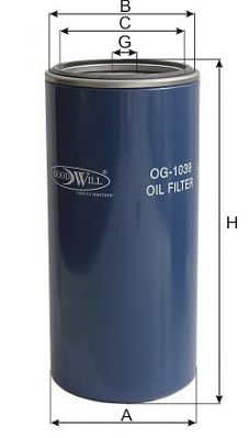 Купить запчасть GOODWILL - OG1039 Фильтр масляный OG1039