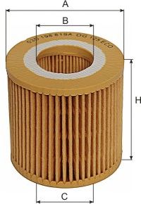 Купить запчасть GoodWill - OG125ECO Фильтр масляный двигателя SEAT, SKODA Fabia, VW Fox, Polo IV,V