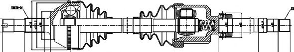 Купить запчасть GSP - 210032 Привод в сборе PEUGEOT BOXER CITROEN JUMPER FIAT DUCATO 1.9-2.8HDI 1994-2002 C ABS 1080мм 210032