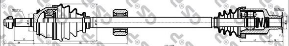 Купить запчасть GSP - 245085 Вал приводной RENAULT LOGAN 1,4/1,6 04- (ABS-) правый 245085