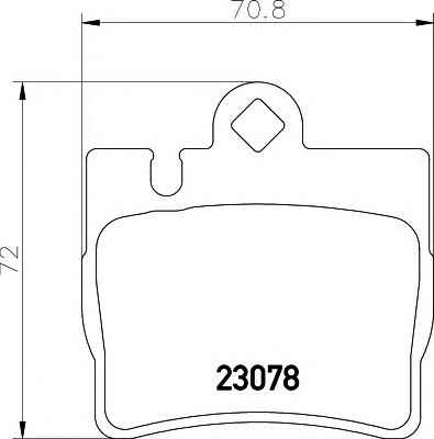 Купить запчасть HELLA - 8DB355008-711 Колодки тормозные дисковые 8DB355008-711