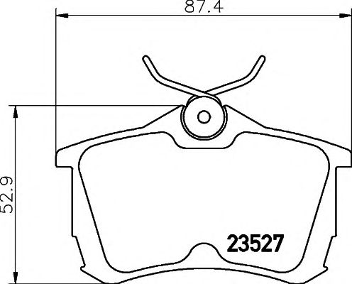 Купить запчасть HELLA - 8DB355009-511 Колодки тормозные дисковые 8DB355009-511