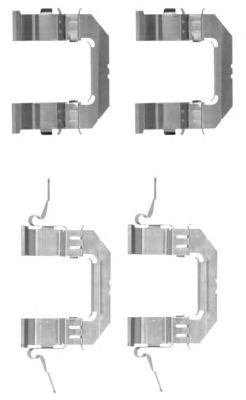 Купить запчасть HELLA - 8DZ355203-741 Ремкомплект тормозных колодок 8DZ355203-741