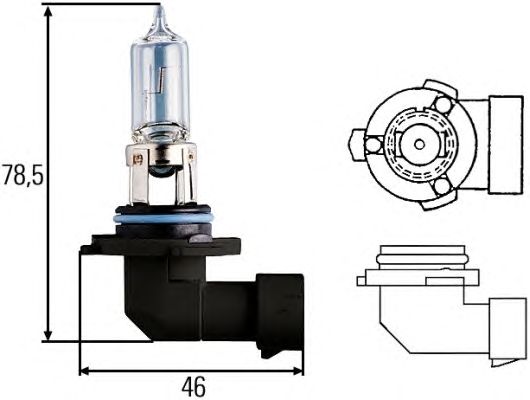 Купить запчасть HELLA - 8GH005635-121 Лампа HB3 12V P20d 8GH005635-121