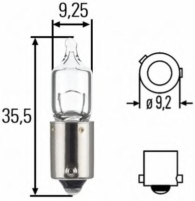 Купить запчасть HELLA - 8GH007643-121 Лампа H6W 12V BAX9s 8GH007643-121