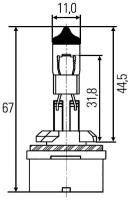 Купить запчасть HELLA - 8GH008991-021 Лампа 12V 8GH008991-021