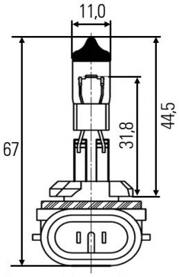 Купить запчасть HELLA - 8GH008991-031 Лампа 12V 8GH008991-031