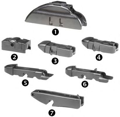 Купить запчасть HELLA - 9XW197765-141 "Щетка стеклоочистителя бескаркасная DynaBlade New MULTI 14"" 350 мм 9XW197765-141"
