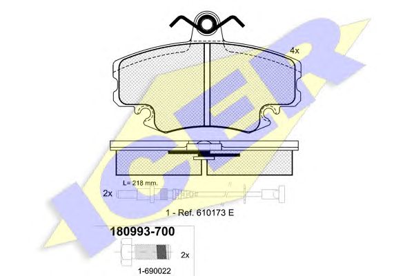 Купить запчасть ICER - 180993 