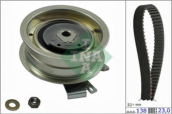 Купить запчасть INA - 530017110 Комплект ремня ГРМ Audi A4, VW Golf, Skoda Octavia 1.6, 2.0 (95-)