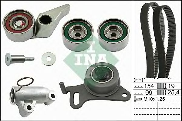 Купить запчасть INA - 530059410 Комплект ГРМ MITSUBISHI L200 2.5DI-D 05- 530059410