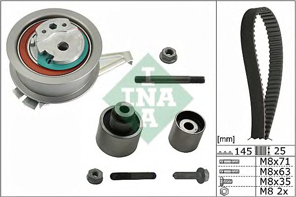 Купить запчасть INA - 530065010 Комплект ГРМ VW PASSAT (3G) 2.0TDI, SKODA OCTAVIA (5E) 1.6/2.0TDI 530065010