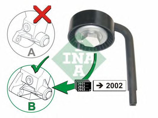 Купить запчасть INA - 531079010 Ролик натяжной приводного ремня BMW E46/E39/E38/X5 2.5D-3.0D 98-02