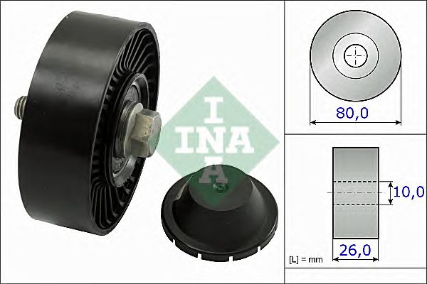 Купить запчасть INA - 532051210 Ролик обводной приводного ремня BMW E81/87/90 3.0i 05>